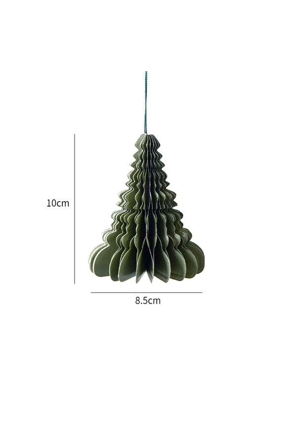 3pcs Christmas Paper Honeycomb Ball Pendant Decorations for Christmas Tree Hanging Ornaments Christmas Tree 100x85mm
