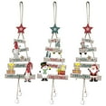 thumbnail image 1 of 3pcs Christmas Themed Decoration Xmas Wood Hanging Ornaments Christmas Tree Pendants, 1 of 6