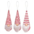 3pcs Christmas Tree Hanging Gnomes Ornaments Swedish Handmade Plush ...