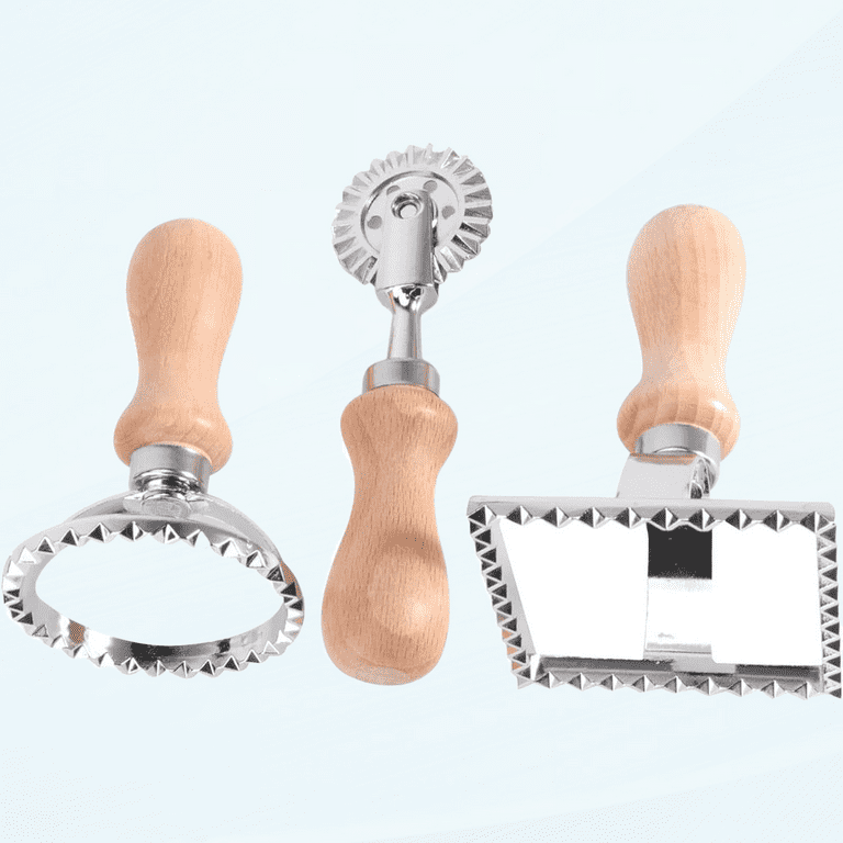 3pcs Circle Crimping Tool Cookie Molds Pastry Crimper Ravioli