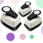 3pcs Circle Punch Set, 1 inch Circle Hole , 5/8 Punches, 3/8 Crafting Hole Puncher for Crafts