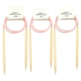 thumbnail image 1 of 3pcs Circular Knitting Needles Set Bamboo Wooden Circular Sewing Crochet Hook DIY Tube Sweater Needlework Tools, 1 of 10
