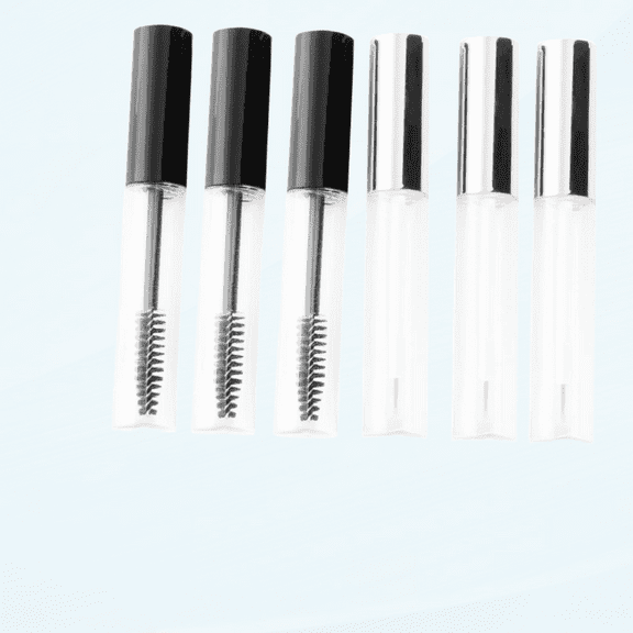 3pcs Clear Mascara for Eyelashes Glass Containers Clear Container Mascara Tube with Wand Plastic Mascara Tube Eyeliner Container Funnel Eyelash Brush Castor Oil Eyelash Brush Tube