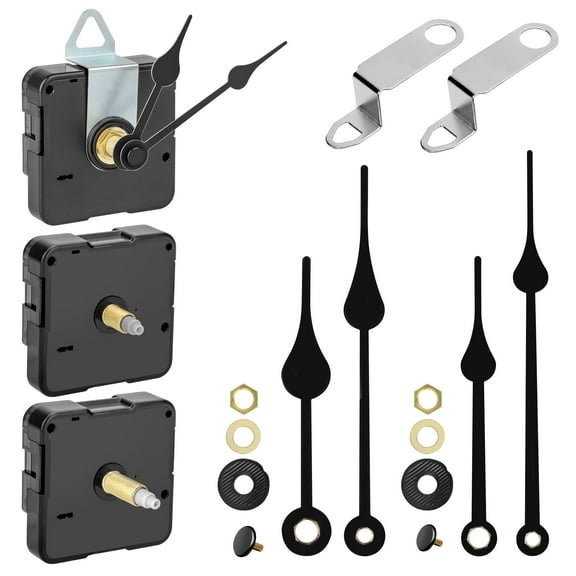 3pcs Clock Mechanism Replacement Kit, EEEkit Quartz DIY Wall Clock Part with 3pair Hands