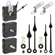 3pcs Clock Mechanism Replacement Kit, EEEkit Quartz DIY Wall Clock Part with 3pair Hands