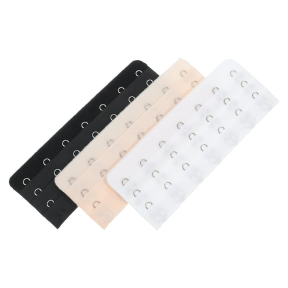 3pcs Comfortable Bra Extender 3 Rows 7 Hooks Soft and Elastic Bra Closure Extension Underwear Extender for Bra Models