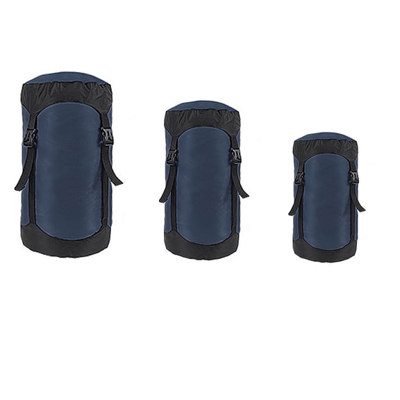 3pcs Compression Stuff Sack Set, Lightweight Sleeping Bags Storage Compression Sack, More 40% Storage for Camping, Hiking, Backpacking Trip 5L+8L+18L