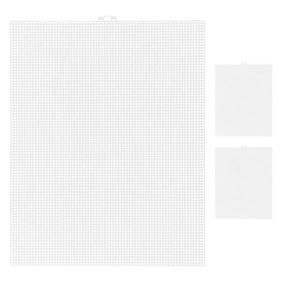 3pcs White PE Crafting Sheets for DIY Use with Clear Grid Pattern and Excellent Breathability