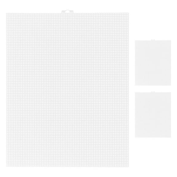 3pcs White PE Crafting Sheets for DIY Use with Clear Grid Pattern and Excellent Breathability