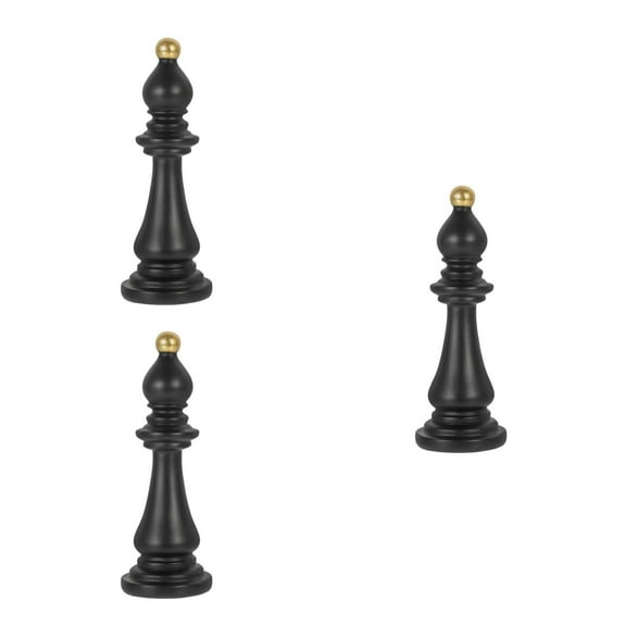 3pcs Creative Chess Status Decorative Chess Sculpture Housewarming Chess Decor