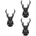 thumbnail image 1 of 3pcs Creative Deer Hanger Iron Art Wall Hook Decorative Antler Design Clothes Display Rack for Shop, 1 of 8
