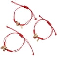 thumbnail image 1 of 3pcs Creative Ox Year Bracelet Female Red Rope Wrist Decor Stylish Jewelry Random Style, 1 of 5