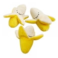 thumbnail image 1 of 3pcs Cute Funny School Bag Keychain Plush Doll Banana Plush Stuffed Toy Yellow, 1 of 7