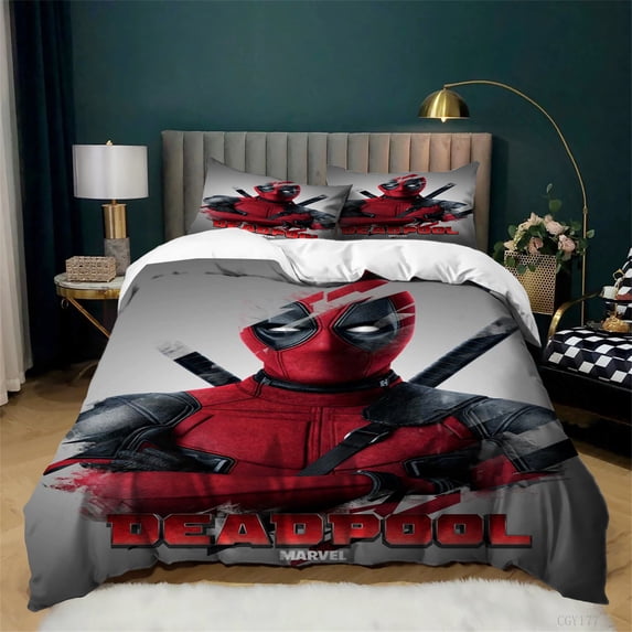 3pcs DP Duvet Cover Set Breathable Comforter Set Lightweight Quilt Cover Soft Bedding Set for All Season