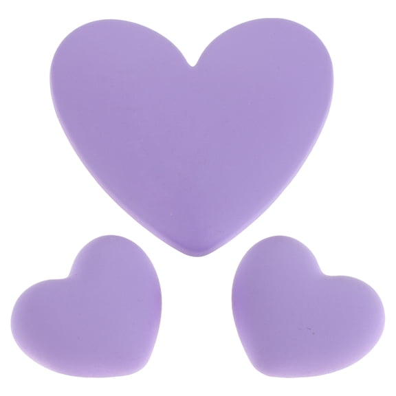 GOOHOCHY Adorable Heart Patch Set for Decoration with Lavender Resin Protective Case Charms 3pcs