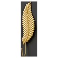 thumbnail image 1 of 3pcs  Decorative Leaves Iron Hooks, Leaf Shape Wall Mounted Hooks Modern Key Holder Wall Mounted Gold Single Prong Coat Hanger Home Office Nursery Room Decoration, 1 of 9