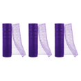 thumbnail image 1 of 3pcs Decorative Mesh, 10 Inch x 10 Yard Decorative Mesh Ribbon Roll Foil Metallic for Christmas Tree,Purple, 1 of 6