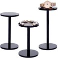 thumbnail image 1 of 3pcs Display Riser 3 Sizes Black Barbell Pedestal Display Riser 4.7~6.4 Inch Long Round T-Shape Display Rack, 1 of 9