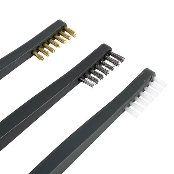 3pcs Double Ended Wire Brush Set Kit Cleaning Tool Gun Cleaner Accessory, Double Ended Brass Brushes, Gun Cleaning Set