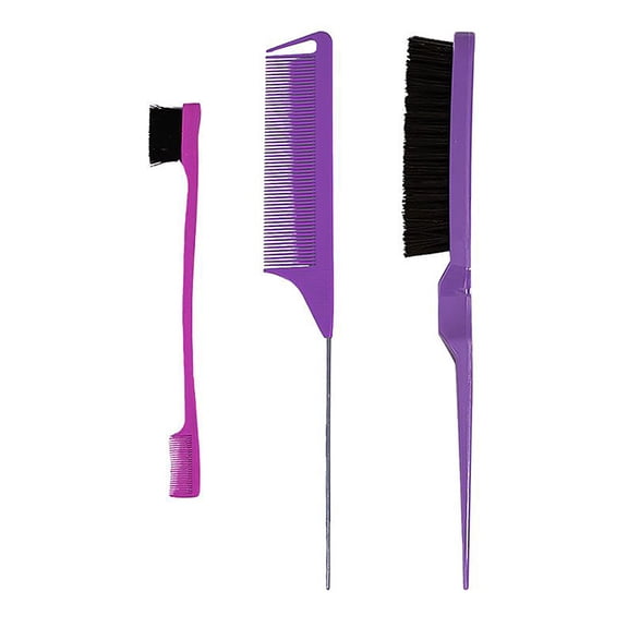 3pcs Double Sided Edge Control Hair Comb Hair Styling Hair Brush Accessories Brush Comb Styling Partition Comb