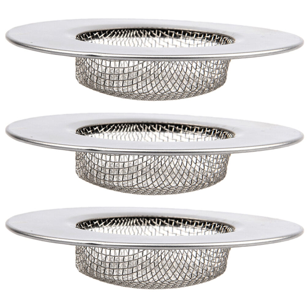 3pcs Drain Hair Catcher Shower Drain Cover Stainless Steel Tub Hair