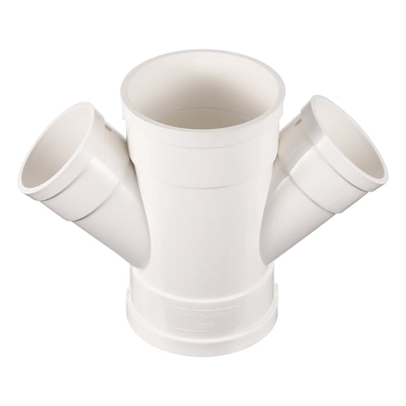 3pcs Duct Reducer (3" to 2") - Round Duct Adapter Fitting Pipe Increaser Reducer Pipe Connector, Fits DWV (Drain, Waste and Vent) Air Ventilation Ducting, White