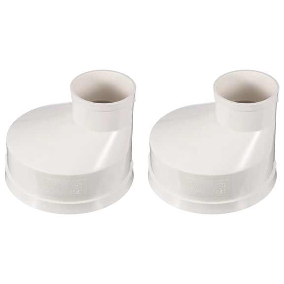 3pcs Duct Reducer (3" to 2") - Round Duct Adapter Fitting Pipe Increaser Reducer Pipe Connector, Fits DWV (Drain, Waste and Vent) Air Ventilation Ducting, White