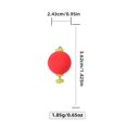 thumbnail image 1 of 3pcs EVA Oval/Round Shape Strike Indicators Fishing Bobber Spring Buckle Float, 1 of 6