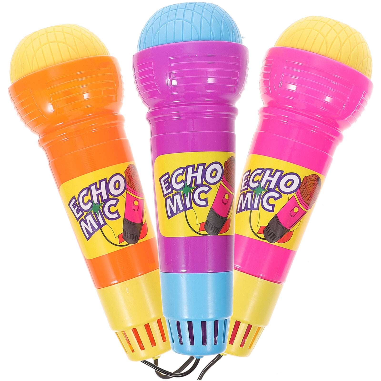 3pcs Echo Microphone Toy Pretend Play Novelty Toy for Kids Children (No