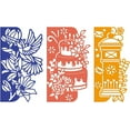 thumbnail image 1 of 3pcs Edge Border Cutting Dies Flowers Cakes Hummingbird Mailbox Die Cuts for DIY Scrapbooking Festival Wedding Cards Making Paper Cutting Album Envelope Decoration 4.3x6.3 Inch, 1 of 6
