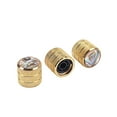 thumbnail image 1 of 3pcs Electric Guitar Bass Dome Control Caps Knobs Screw Button / , en, as described Golden, 1 of 7