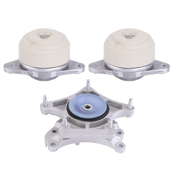 3pcs Engine Motor & Transmission Mount Set Iron for Mercedes-Benz 2007-2012 Replaces 2042402017 2042400618 Reduces Vibration