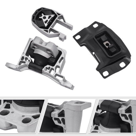 3pcs Engine Mount & Trans Mount Set for 2012-2018 Ford Focus S SE SEL Titanium 3214 3103 3238