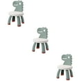 thumbnail image 1 of 3pcs Ergonomic Design Kids Step Stool Cartoon Dinosaur Plastic Toddler Chair, 1 of 8
