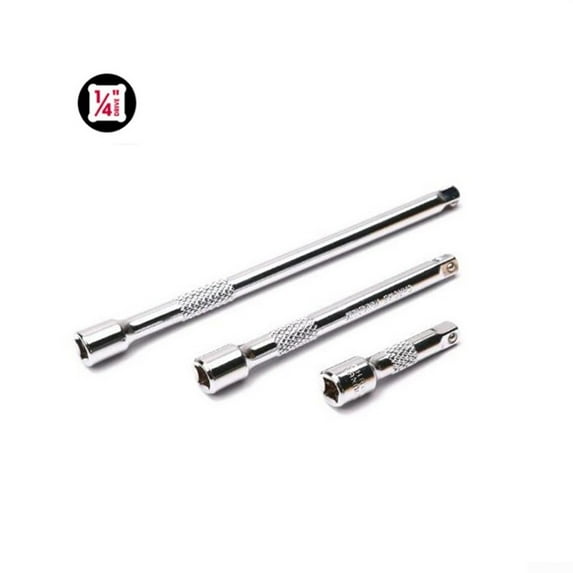 3pcs Extension Bar Set Drive Ratchet Socket Extender Hand Tools 1/4 3/8 1/2\"
