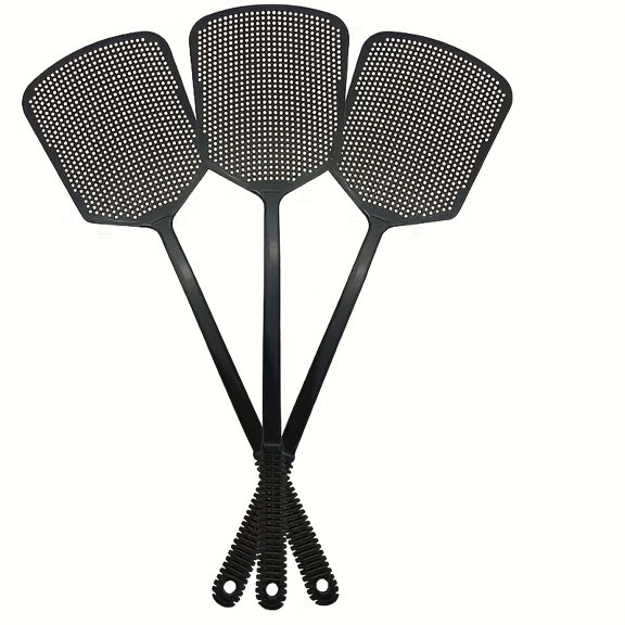 3pcs Extra Large Palm Thigh Mosquito Swatter - Durable Plastic Fly Swatter with Ergonomic Handle for Effective Insect Control, Manual Operation, No Electricity Needed, Palm Tree Swatter,