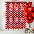 thumbnail image 1 of 3pcs Extra Long Valentine'S Day Metallic Foil Tinsel Streamers - Red Heart & Golden Lettering Party Decorations,Engagement, Anniversary, Carnival Theme, 1 of 5