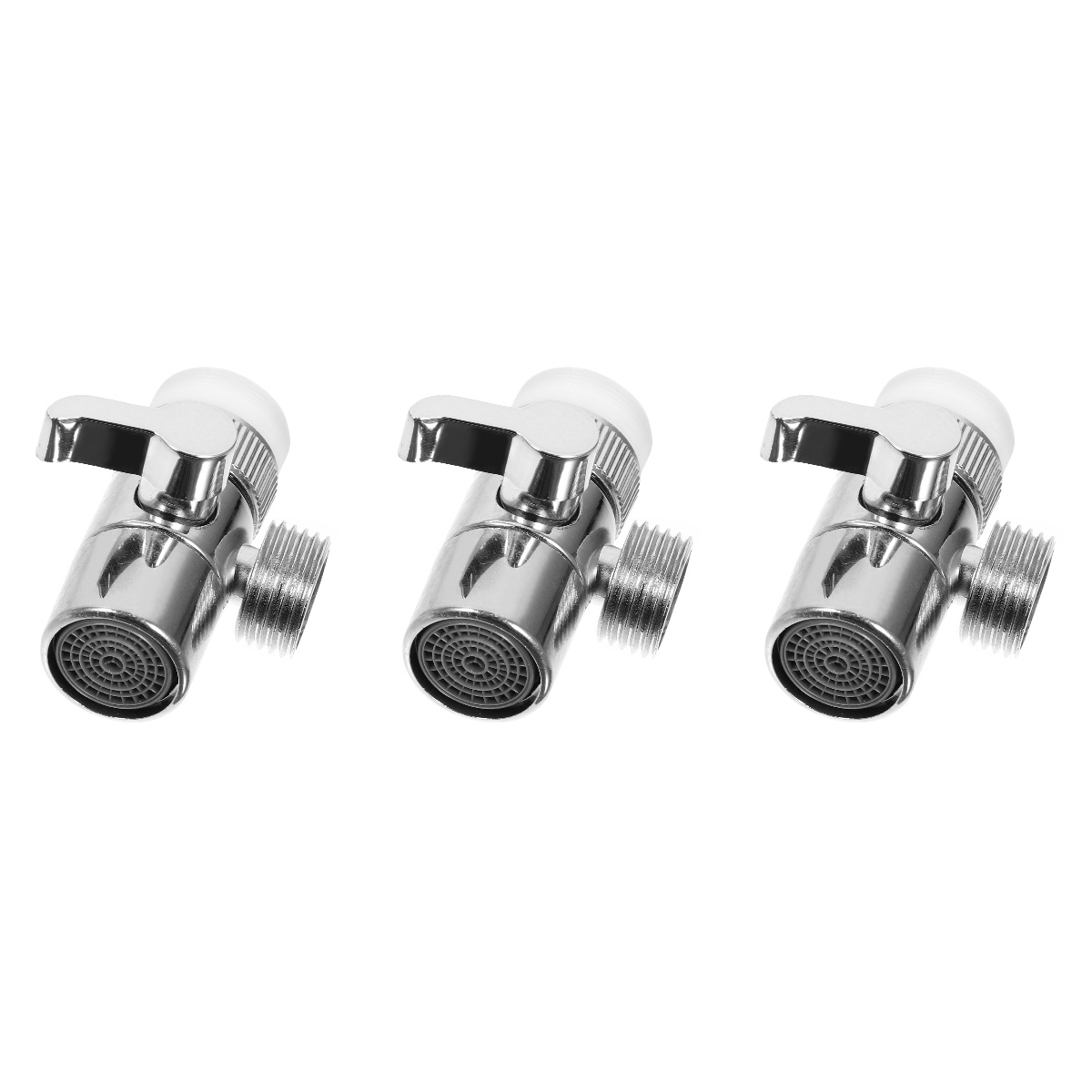 3pcs Faucet Splitter Portable Dishwasher Faucet Adapter 3Way Shower