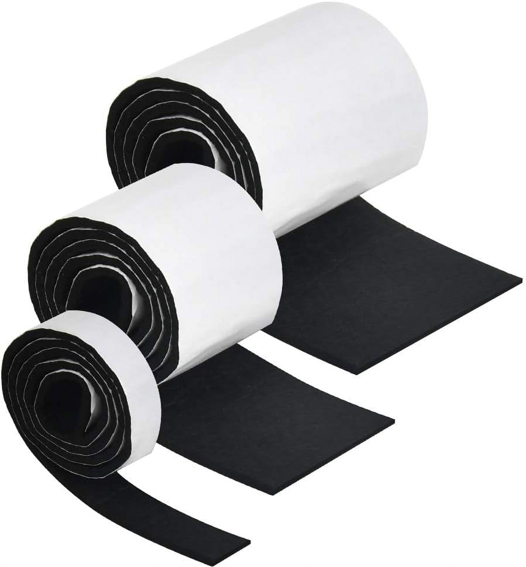 3pcs Felt Strip Roll,1 Meter Furniture Felt Pads DIY SelfStick Heavy Duty DIY Felt Floor