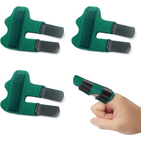 3pcs Finger Splint,Fingerless Gloves, Finger Bandages Tubular, Finger Protectors- Lightweight, Strong Adhesion& Stable Support