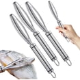 thumbnail image 1 of 3pcs Fish Scaler Brush Fish Scaler Remover with Stainless Steel Sawtooth Easily Remove Fish Scales-Cleaning Brush Scraper Kitchen Tool-Home Essentials, 1 of 8