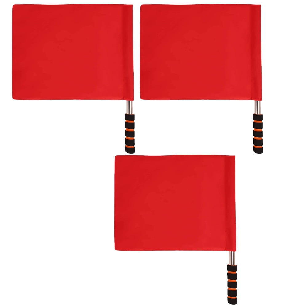 3pcs Flags Traffic Signal Flags Referee Warning Signal Flags Match ...