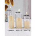 3pcs Flameless Electric LED Candles Acrylic Glass Lamp Flickering Fake