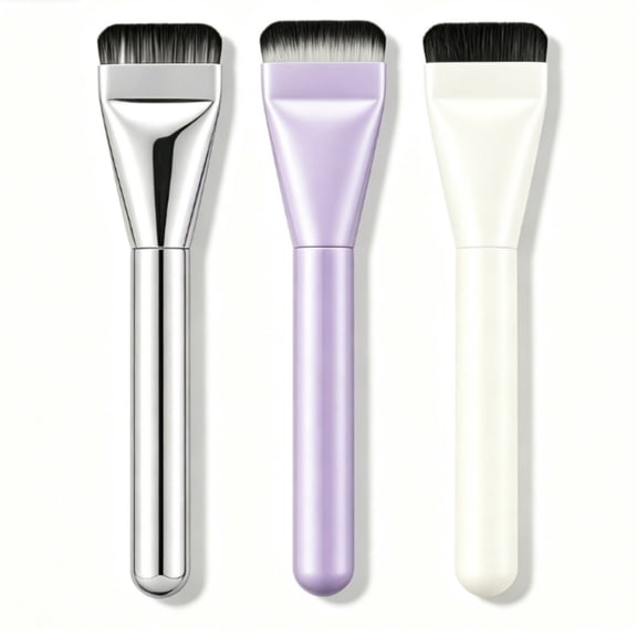 3pcs Flat Head Foundation Make-up Brush,No Mark Flat Head Makeup Brush