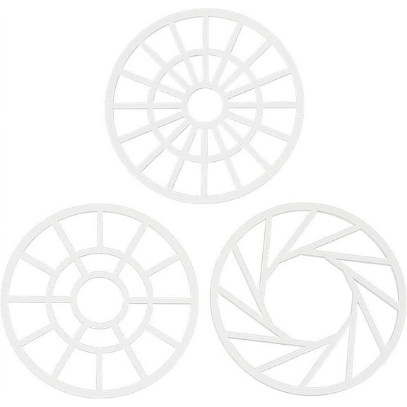 3pcs Flat Round Swatching Template Stencil Acrylic Drawing Stencils Paint Stencils for Fabric Walls Crafts Arts Paper Home Decoration 4.13x0.09 Inch Colorful DIY