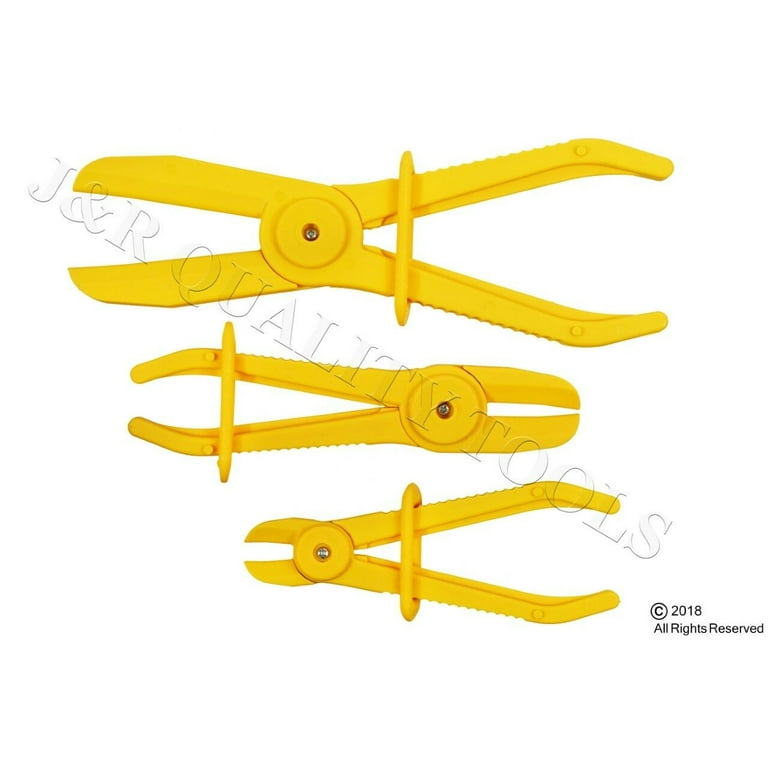 3Pcs Flexible Long Reach Hose Clicr-R Type Hose Clip Plier Fuel Line Petrol Clip | UK