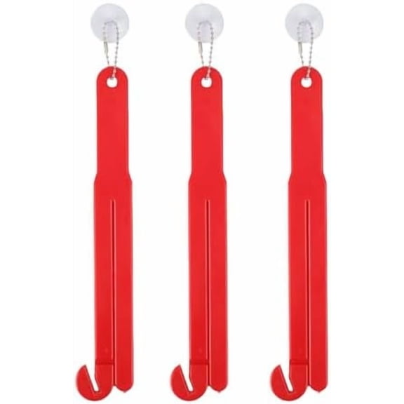 3pcs Food Bag Opener, Food Pouch Cutter with Stainless Steel Blade Sealed Grocery Bag Squeezer with Suction Cup & Hanging Chain Kitchens Tools for Easy Storage