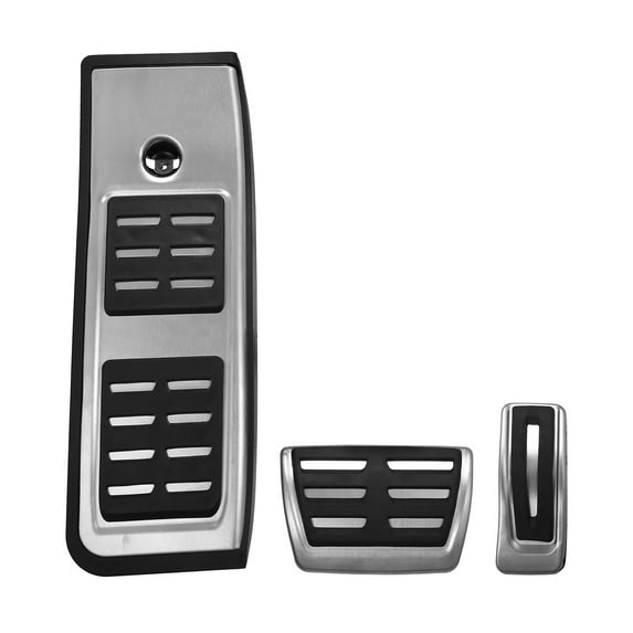 3pcs Foot Pedal Brake Gas Pedal Pad Footrest Pedal Non Slip Foot Pedal Pads Covers for Audi A4 B9 Sedan Avant Allroad