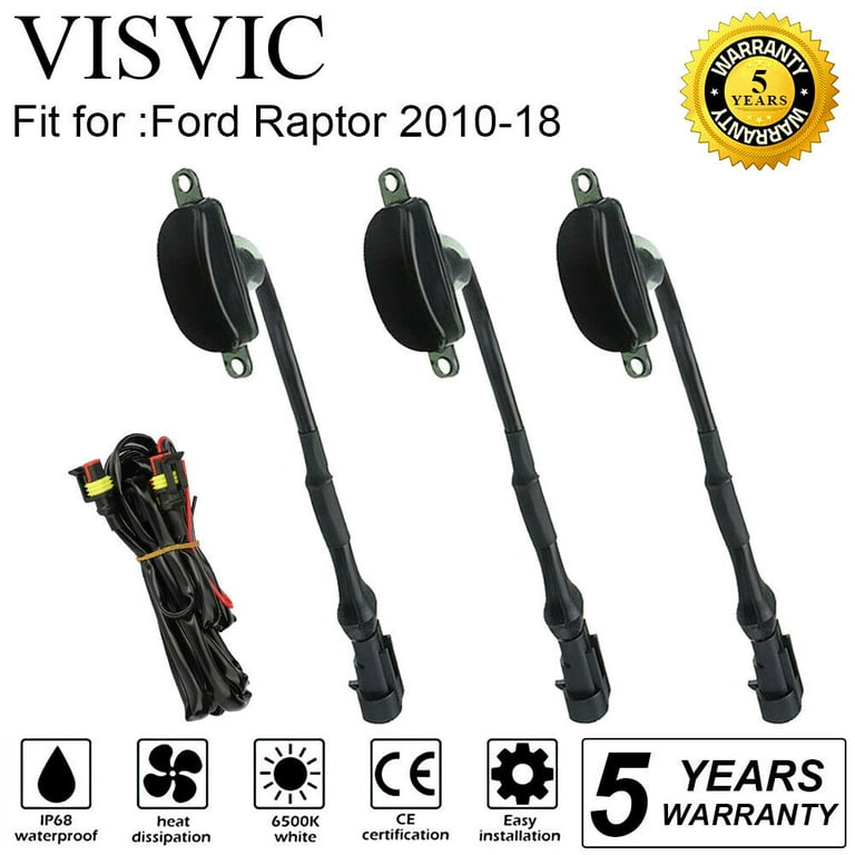 Pour Ford F-150 Raptor Grille Avant 3 Pi&egrave;ces Lentille Lampe LED, Lumi&egrave;re Courant