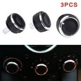 thumbnail image 1 of 3pcs For Mazda 2 Demio 2007-14 Switch Knob Climate Control Buttons Frame A/C, 1 of 8